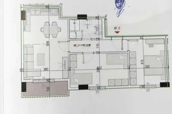 Shtepi ne shitje 2+1 ne Tirane - 68,000 Euro