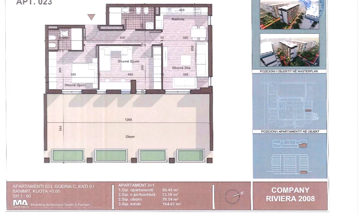 Shtepi ne shitje Apartament ne Tirane, 2+1, Mobilimi Bosh, pa mobiluar, Pagesa 107,700  Euro.