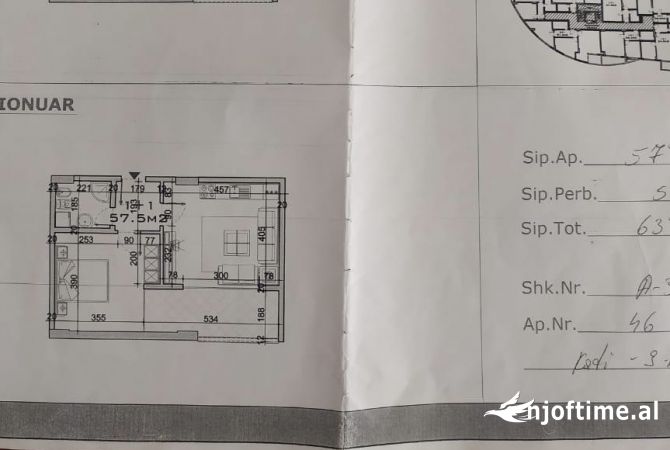 Shtepi ne shitje 1+1 ne Tirane - 92,000 Euro