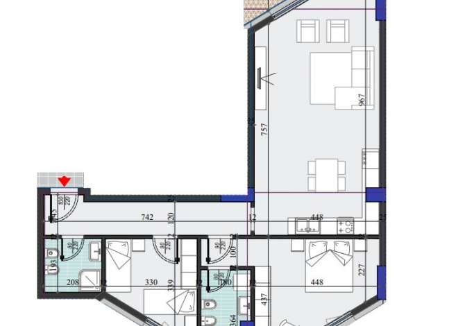 Shtepi ne shitje 1+1 ne Tirane - 120,000 Euro