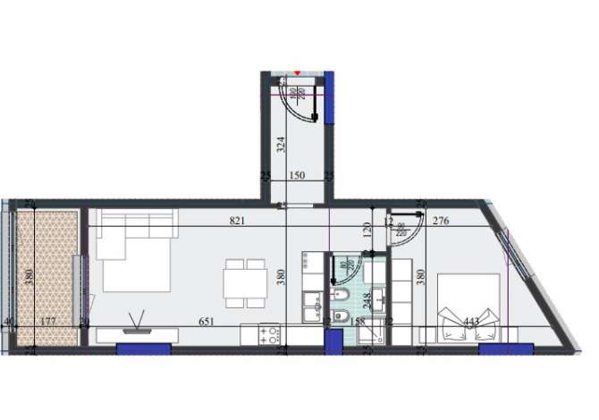 Shtepi ne shitje 1+1 ne Tirane - 120,000 Euro