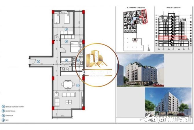 Shtepi ne shitje 2+1 ne Tirane - 151,675 Euro
