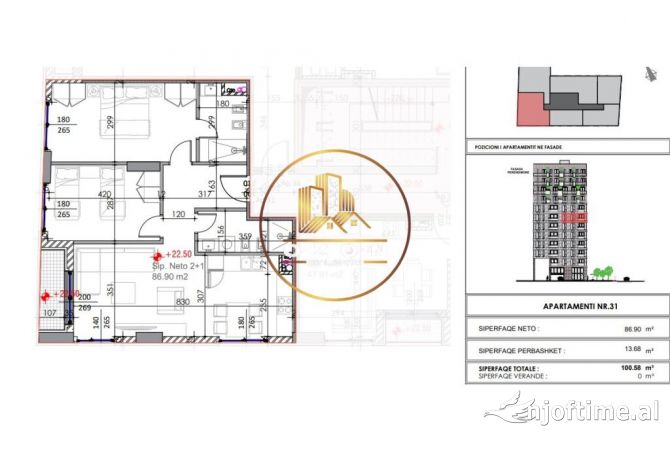 Shtepi ne shitje 2+1 ne Tirane - 121,500 Euro