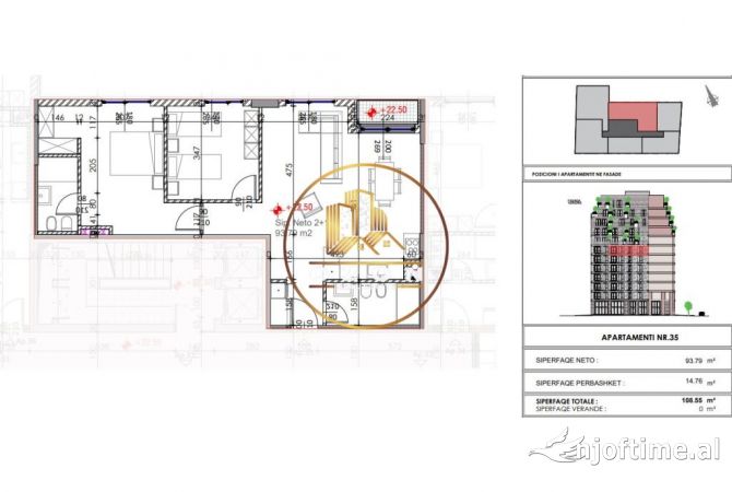 Shtepi ne shitje 2+1 ne Tirane - 121,500 Euro
