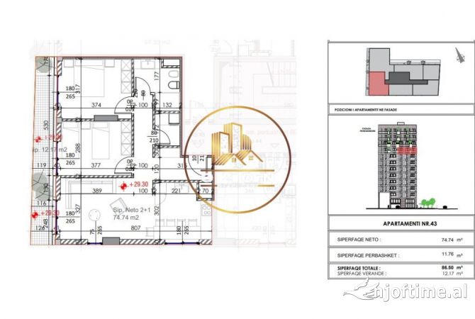 Shtepi ne shitje Apartament ne Tirane, 2+1, Mobilimi E mobiluar, Pagesa 121,500  Euro.