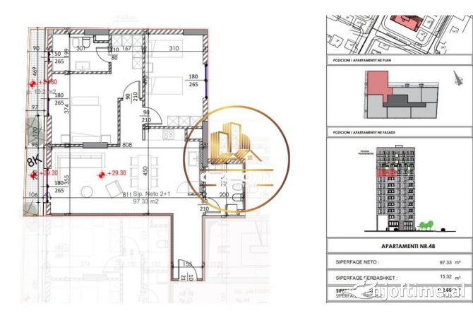Shtepi ne shitje Apartament ne Tirane, 2+1, Mobilimi E mobiluar, Pagesa 121,500  Euro.