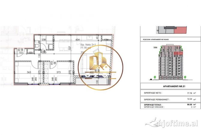 Shtepi ne shitje Apartament ne Tirane, 2+1, Mobilimi E mobiluar, Pagesa 121,500  Euro.