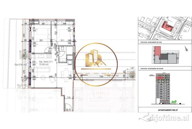 Shtepi ne shitje Apartament ne Tirane, 2+1, Mobilimi E mobiluar, Pagesa 121,500  Euro.
