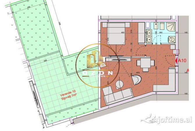 Shtepi ne shitje Apartament ne Himare, 1+1, Mobilimi Bosh, pa mobiluar, Pagesa 127,440  Euro.