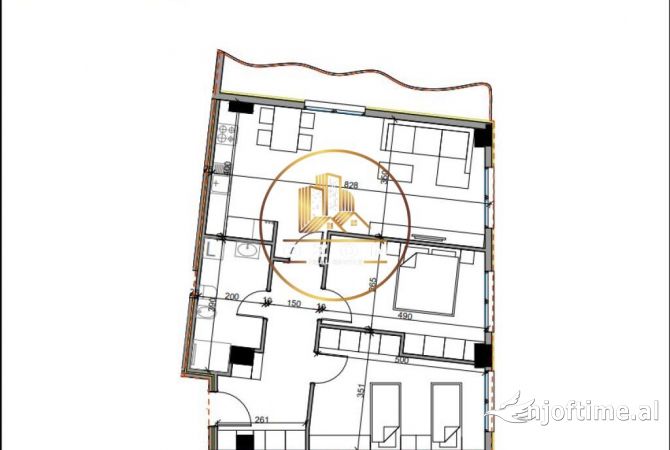 Shtepi ne shitje Apartament ne Tirane, 1+1, Mobilimi Bosh, pa mobiluar, Pagesa 82,440  Euro.