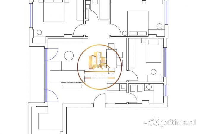 Shtepi ne shitje Apartament ne Tirane, 2+1, Mobilimi Bosh, pa mobiluar, Pagesa 365,000  Euro.