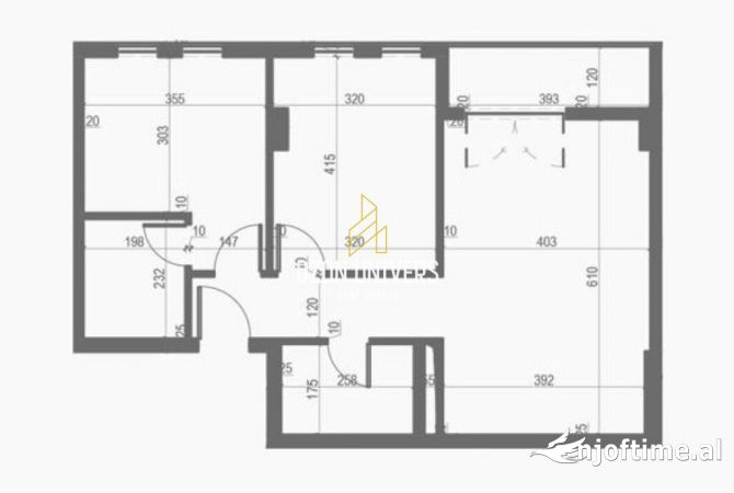 Shtepi ne shitje Apartament ne Tirane, 2+1, Mobilimi Bosh, pa mobiluar, Pagesa 90,307  Euro.