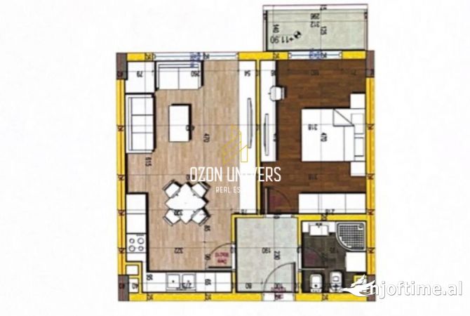 Shtepi ne shitje 1+1 ne Tirane - 92,300 Euro