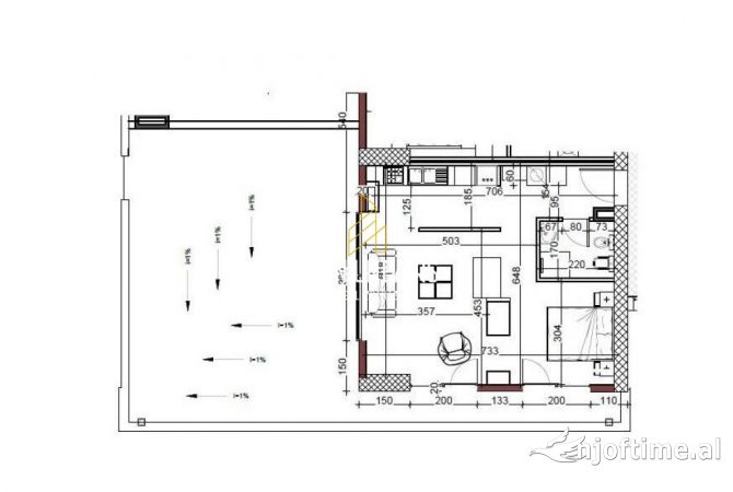 Shtepi ne shitje Apartament ne Tirane, 3+1, Mobilimi Bosh, pa mobiluar, Pagesa 380,000  Euro.