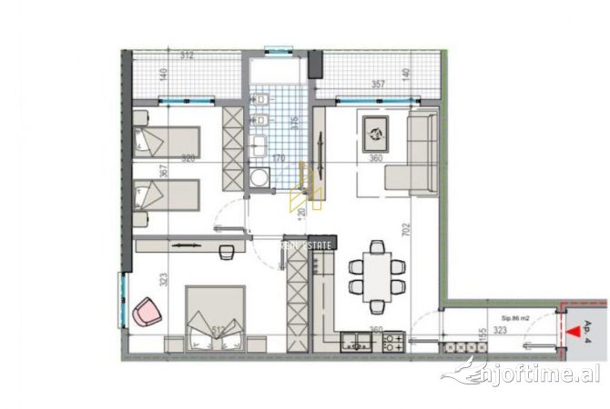 Shtepi ne shitje 2+1 ne Tirane - 78,000 Euro