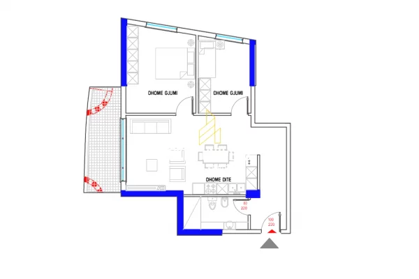 House for Sale 2+1 in Tirana - 200,600 Euro