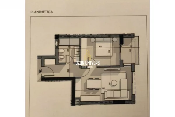 Shtepi ne shitje Apartament ne Tirane, 1+1, Mobilimi Bosh, pa mobiluar, Pagesa 100,093  Euro.