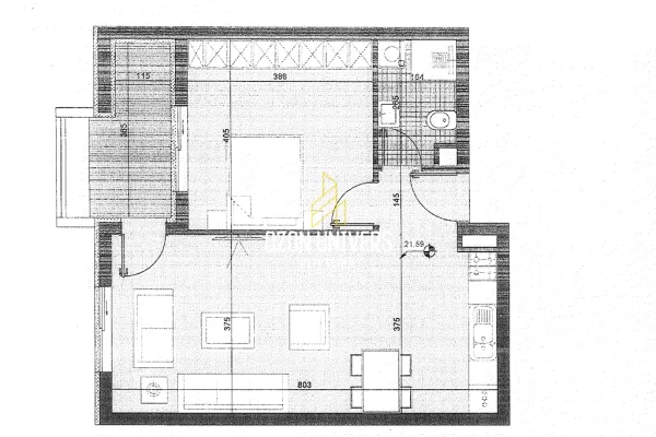 Appartamento in vendita a Tirana 1+1, Vuoto