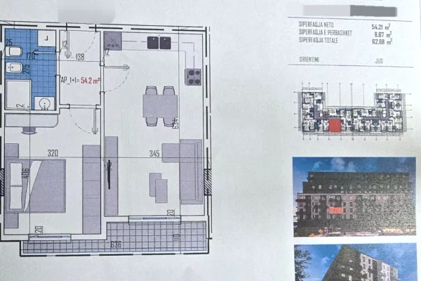 House for Sale 1+1 in Tirana - 5,900,000 Leke