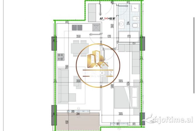 Shtepi ne shitje 1+1 ne Tirane - 87,395 Euro