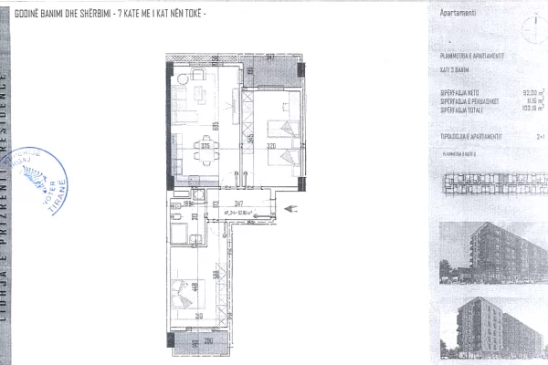 Shtepi ne shitje 2+1 ne Tirane - 109,946 Euro