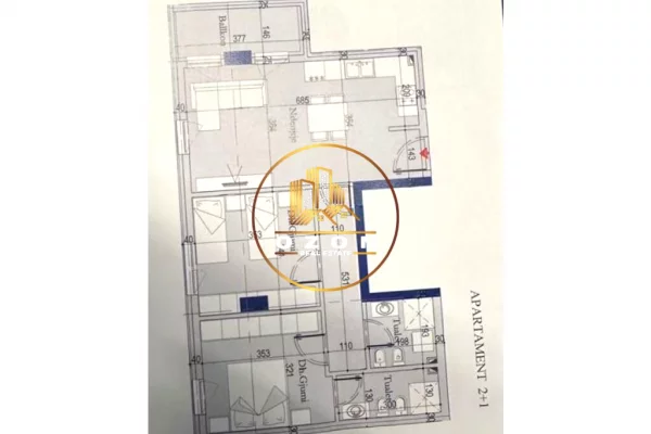 House for Sale 2+1 in Tirana - 128,115 Euro