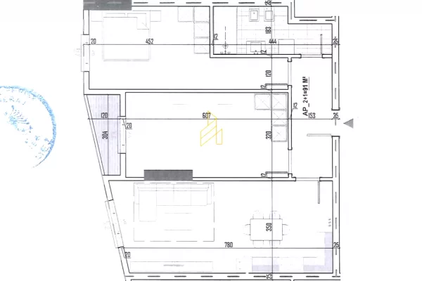 House for Sale 1+1 in Tirana - 127,764 Euro