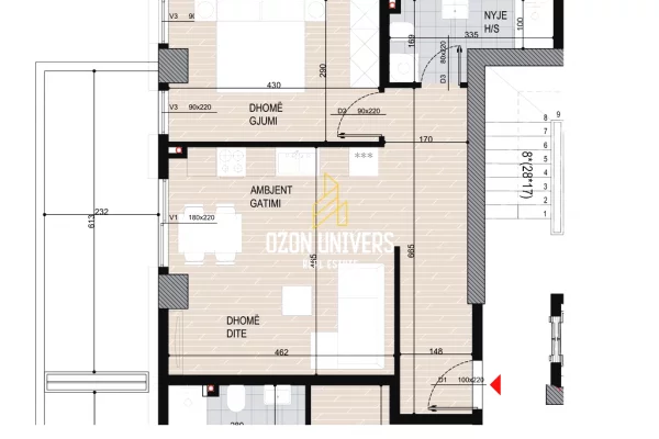 Shtepi ne shitje 1+1 ne Tirane - 113,120 Euro