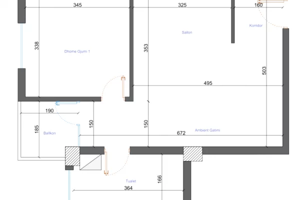 Shtepi ne shitje 1+1 ne Tirane - 182,000 Euro