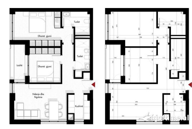 Shtepi ne shitje 2+1 ne Tirane - 155,730 Euro