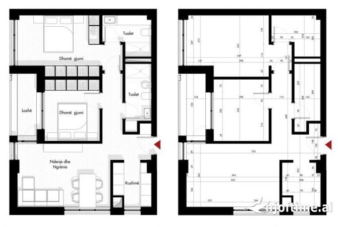 Shtepi ne shitje 2+1 ne Tirane - 155,730 Euro