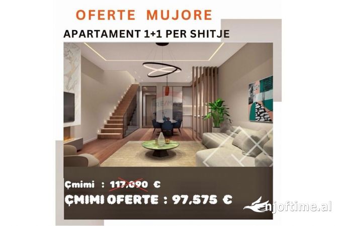 Shtepi ne shitje 1+1 ne Tirane - 97,575 Euro