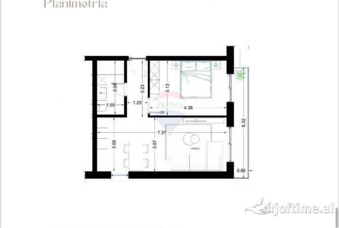 Shtepi ne shitje 1+1 ne Tirane - 97,575 Euro