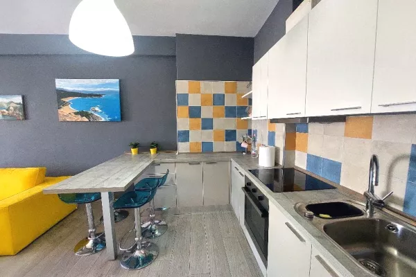 Shtepi ne shitje Apartament ne Vlore, 1+1, Mobilimi E mobiluar, Pagesa 110,000  Euro.