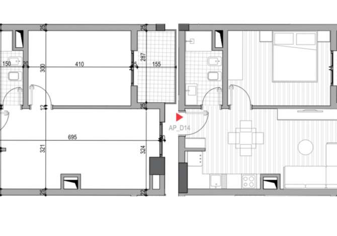 Shtepi ne shitje 1+1 ne Tirane - 81,000 Euro