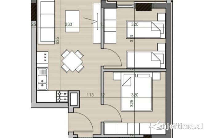 Shtepi ne shitje 2+1 ne Tirane - 77,000 Euro