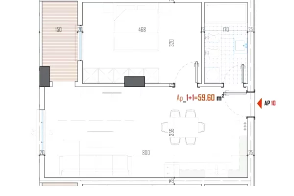 Casa in vendita 1+1 a Tirana - 64,600 Euro