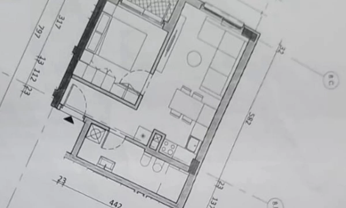 Apartment for sale in Tirana 1+1, Emty