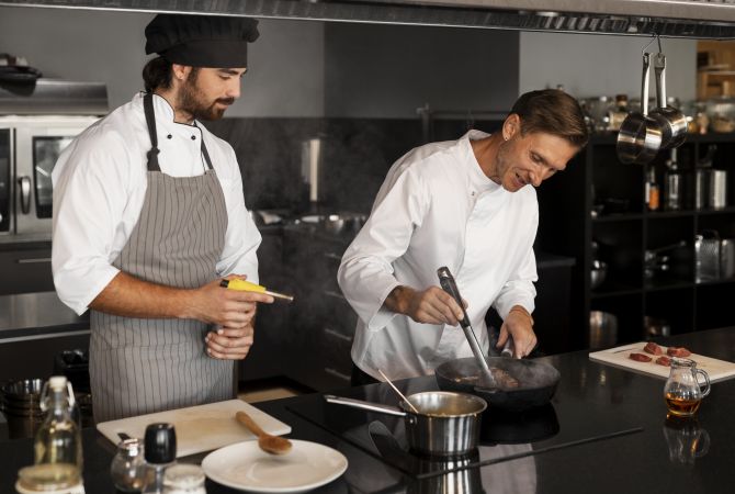 Njoftime Pune Kuzhinier/e 👩‍🍳 Ndihmës Kuzhinier/e 🧼 Pjatalarëse 🧽 Pastruese 🔥 Zgarrist 🧑‍💼 Kamarier/e për restaurant