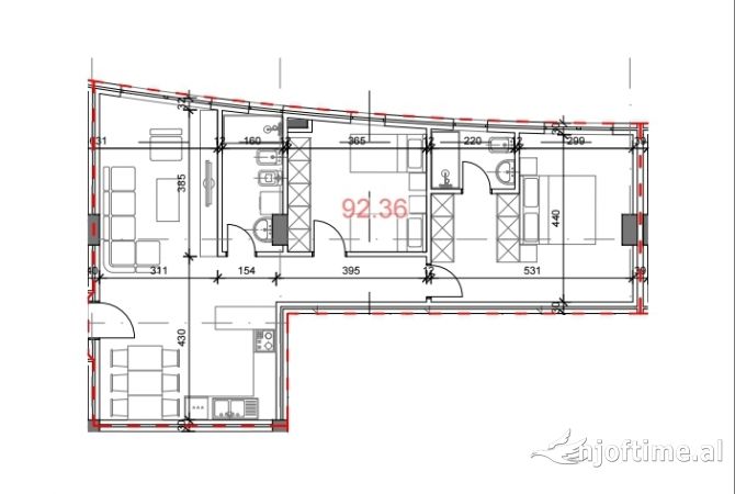 Shtepi ne shitje 2+1 ne Tirane - 230,000 Euro