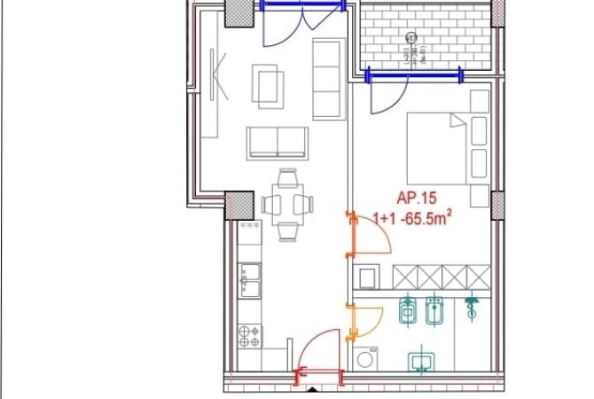 Shtepi ne shitje 1+1 ne Tirane - 130,000 Euro