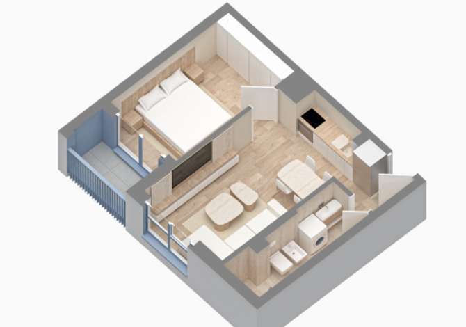 Shtepi ne shitje 1+1 ne Tirane - 79,000 Euro