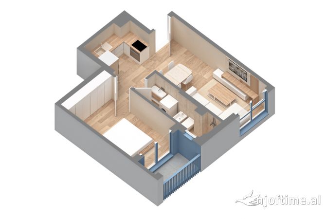 Shtepi ne shitje 1+1 ne Tirane - 81,000 Euro