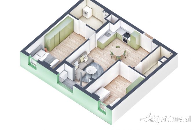 Shtepi ne shitje 2+1 ne Tirane - 117,000 Euro