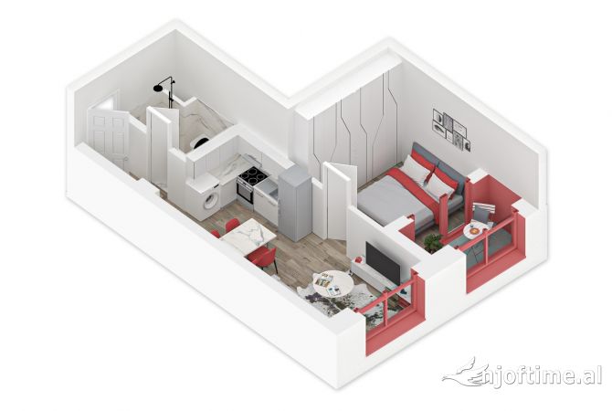 Shtepi ne shitje 1+1 ne Tirane - 66,000 Euro