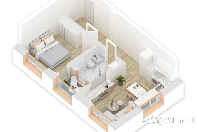 Shtepi ne shitje 1+1 ne Tirane - 84,000 Euro