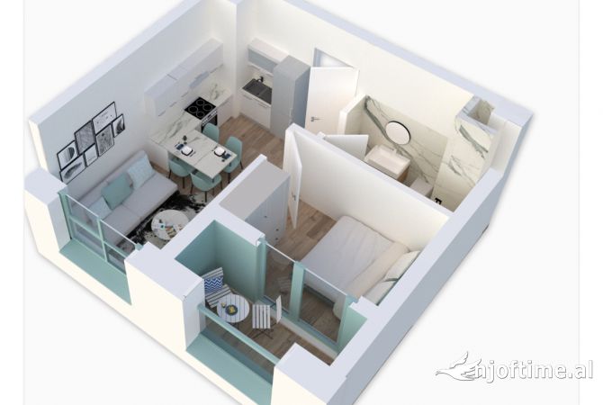 Shtepi ne shitje 1+1 ne Tirane - 59,000 Euro