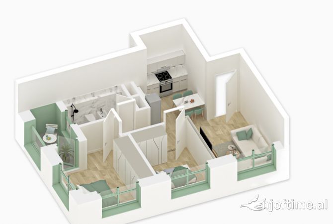 Shtepi ne shitje 2+1 ne Tirane - 98,000 Euro