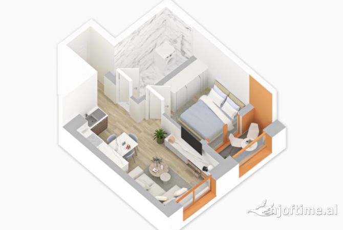 Shtepi ne shitje 1+1 ne Tirane - 65,000 Euro