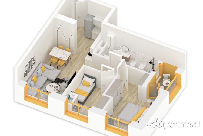 Shtepi ne shitje 2+1 ne Tirane - 104,000 Euro